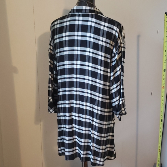 New Zara sz L button down belted top - Picture 6 of 11